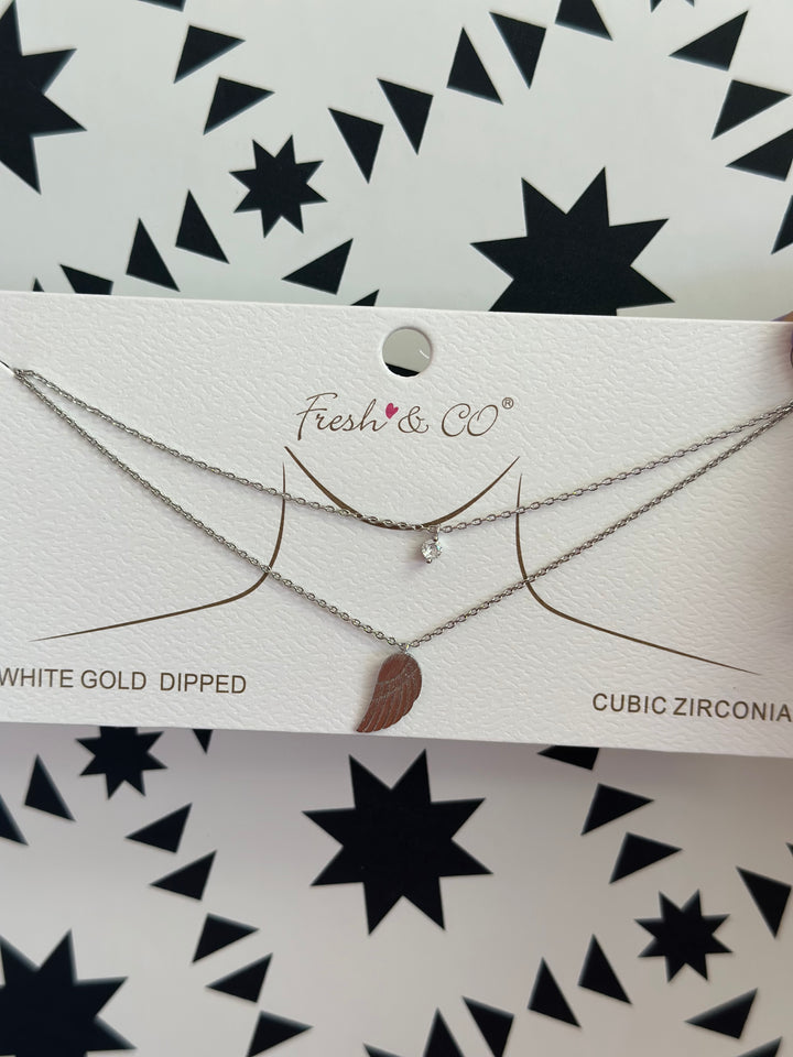 Angel Wing Charm Necklace