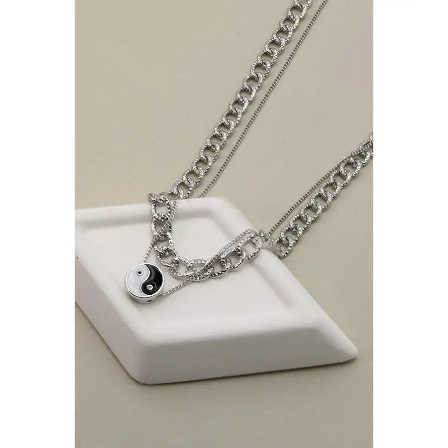Yin Yang Double Layer Choker Necklace