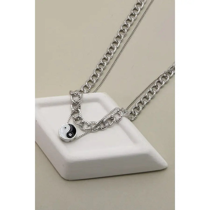Yin Yang Double Layer Choker Necklace