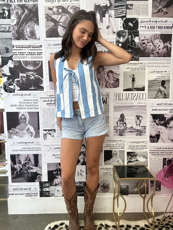 The Phoebe Stripe Vest