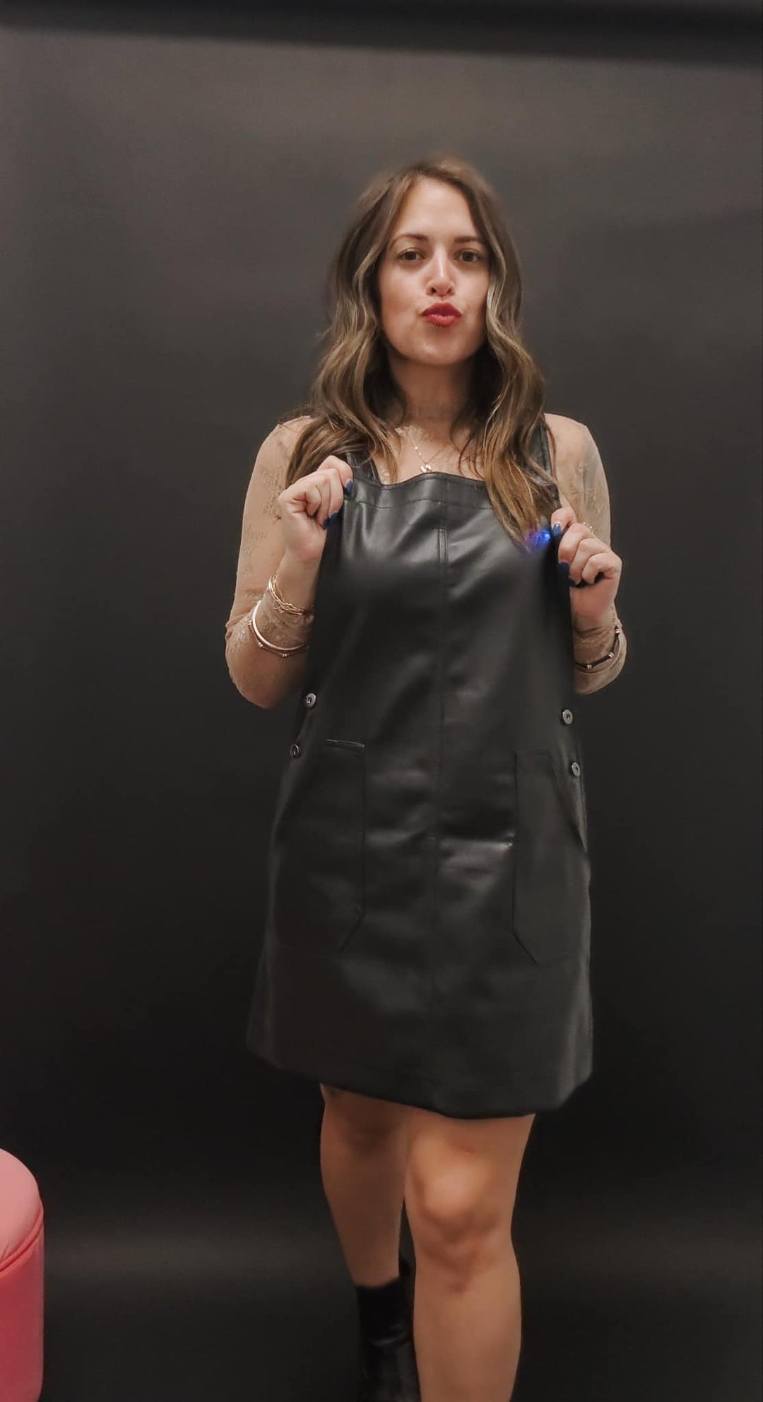 The Taylor Faux Leather Dress