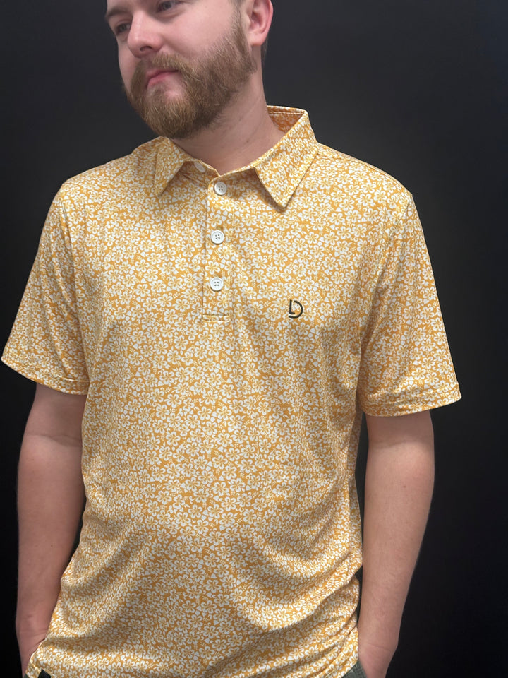 Yellow Floral Polo