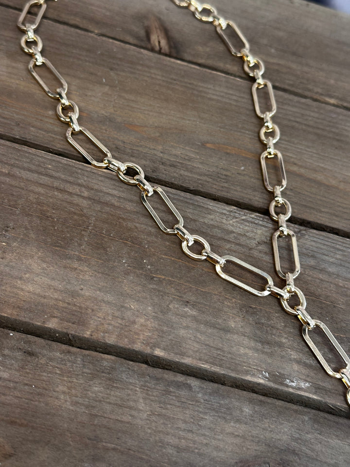 Elevated Y Link Chain Necklace