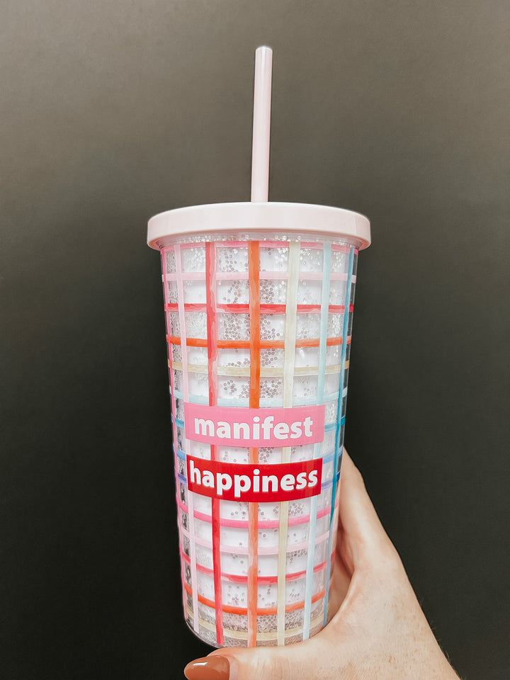 Manifest Glitter Tumbler