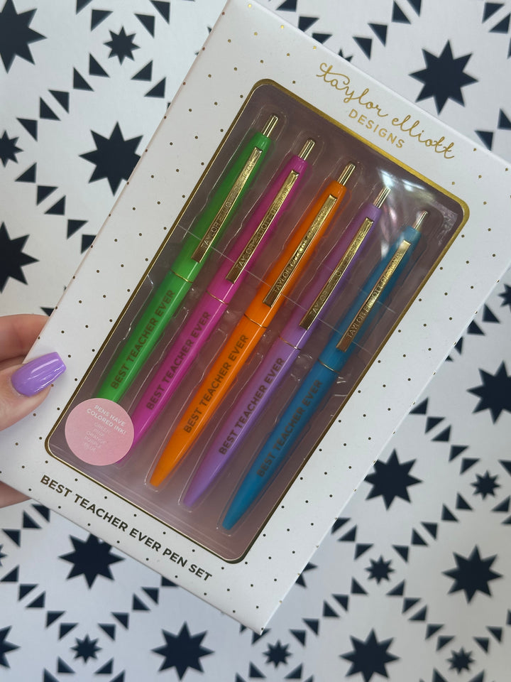 Best Teacher Ever Pen Set