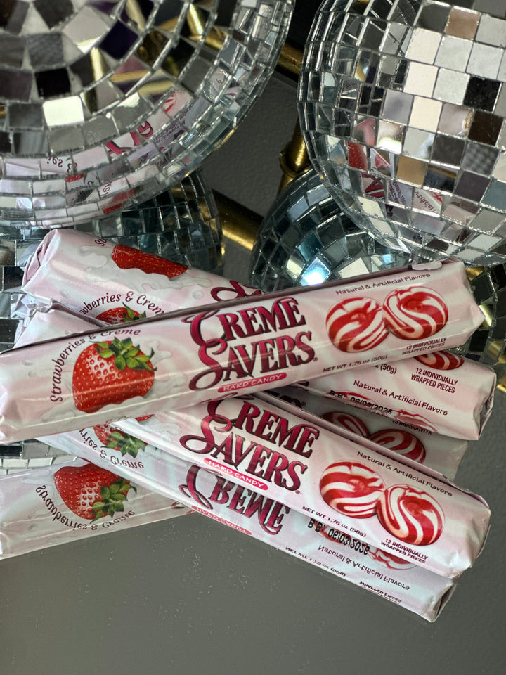 Creme Saver Strawberries & Cream Candy