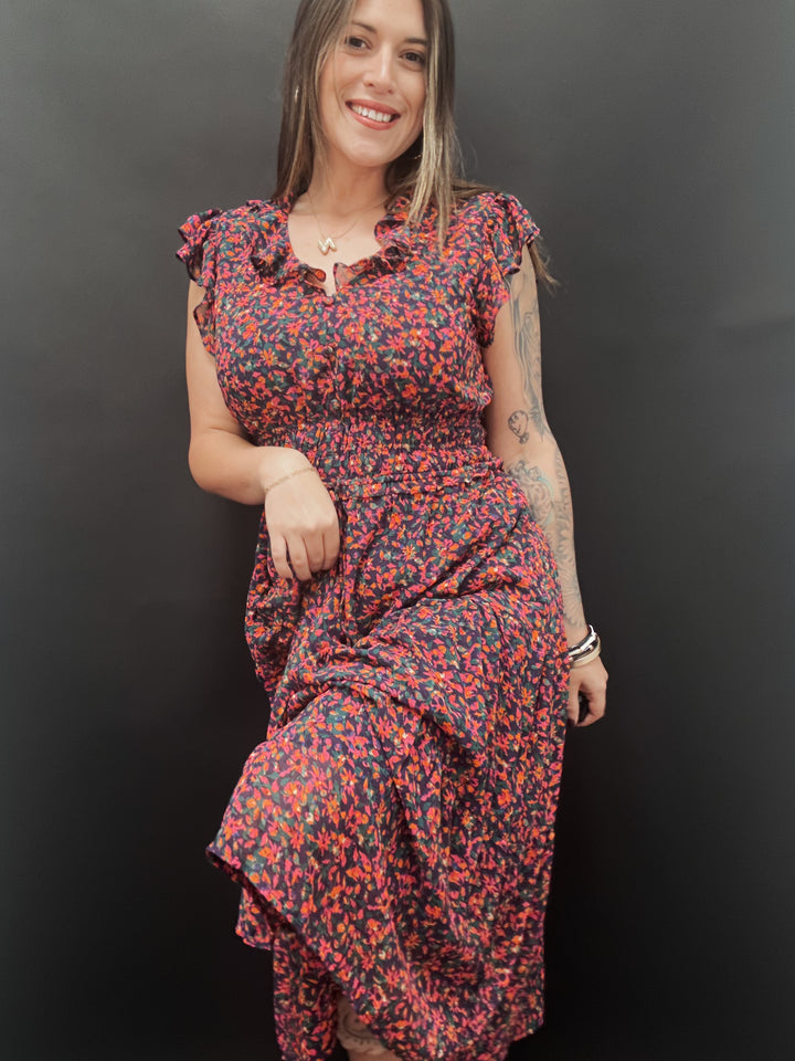 The Kendra Floral Midi Dress