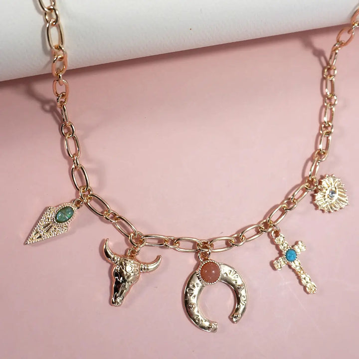 Western Ways Charm Necklace