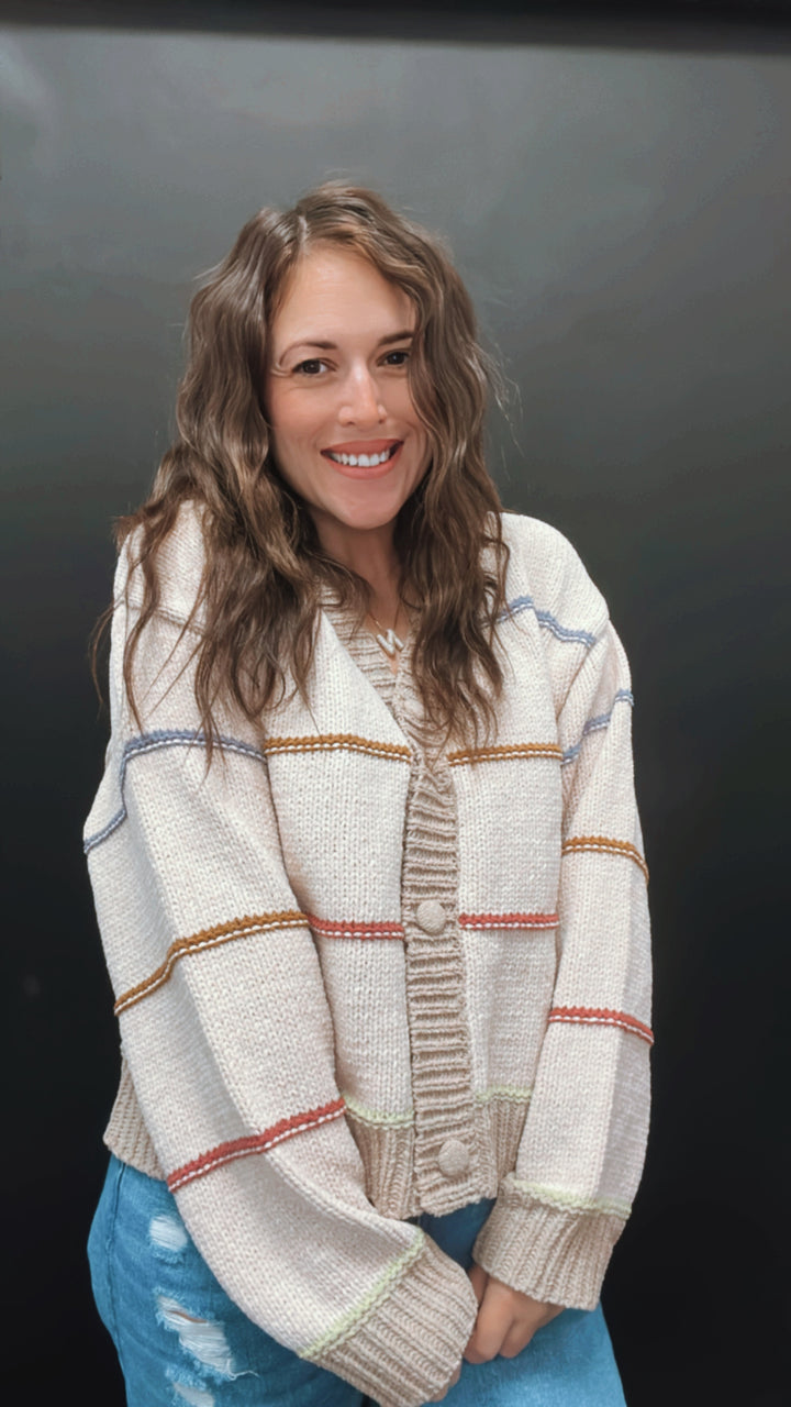Easy Does It Stripe Cardigan