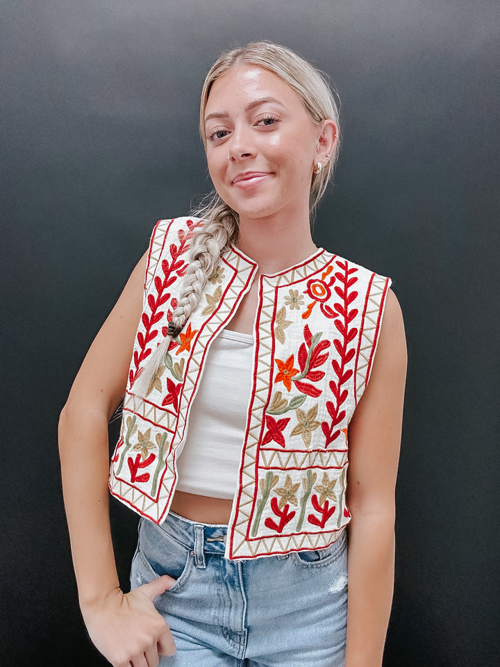 Elliott Embroidered Vest