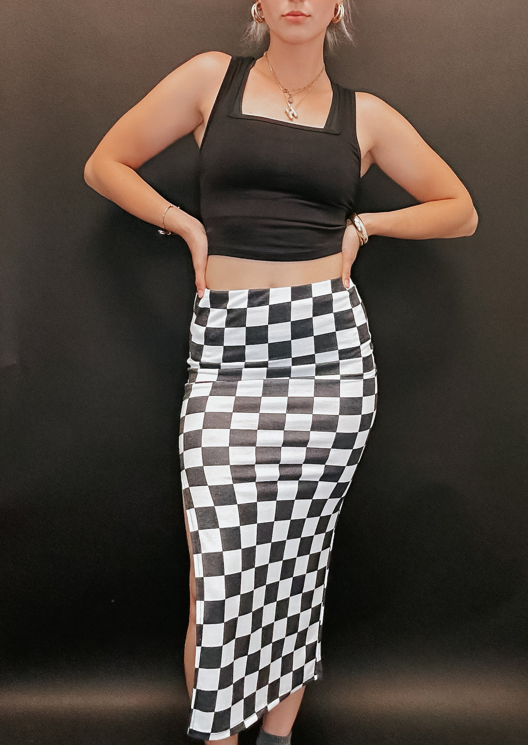 The Leann Checkered Skirt