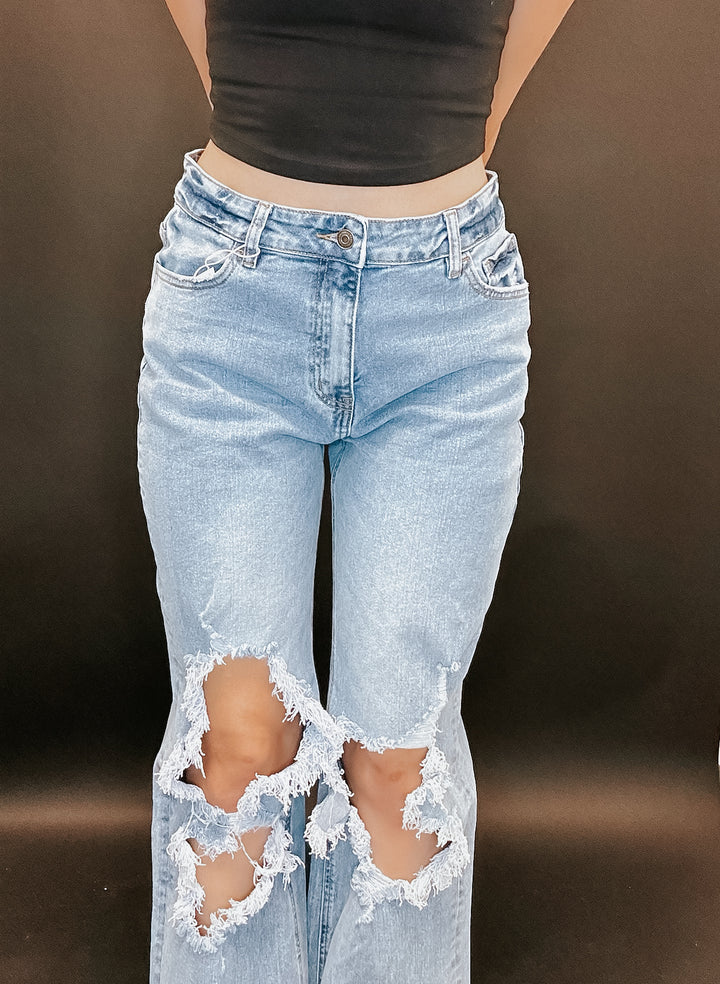 90's Baby Distressed Jeans