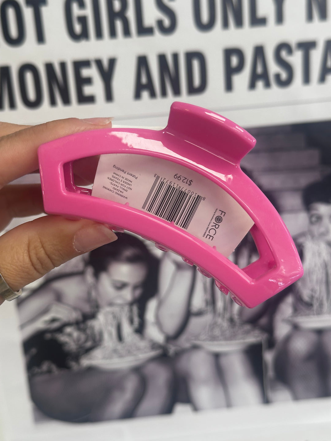 Open Paradise Pink Hair Clip