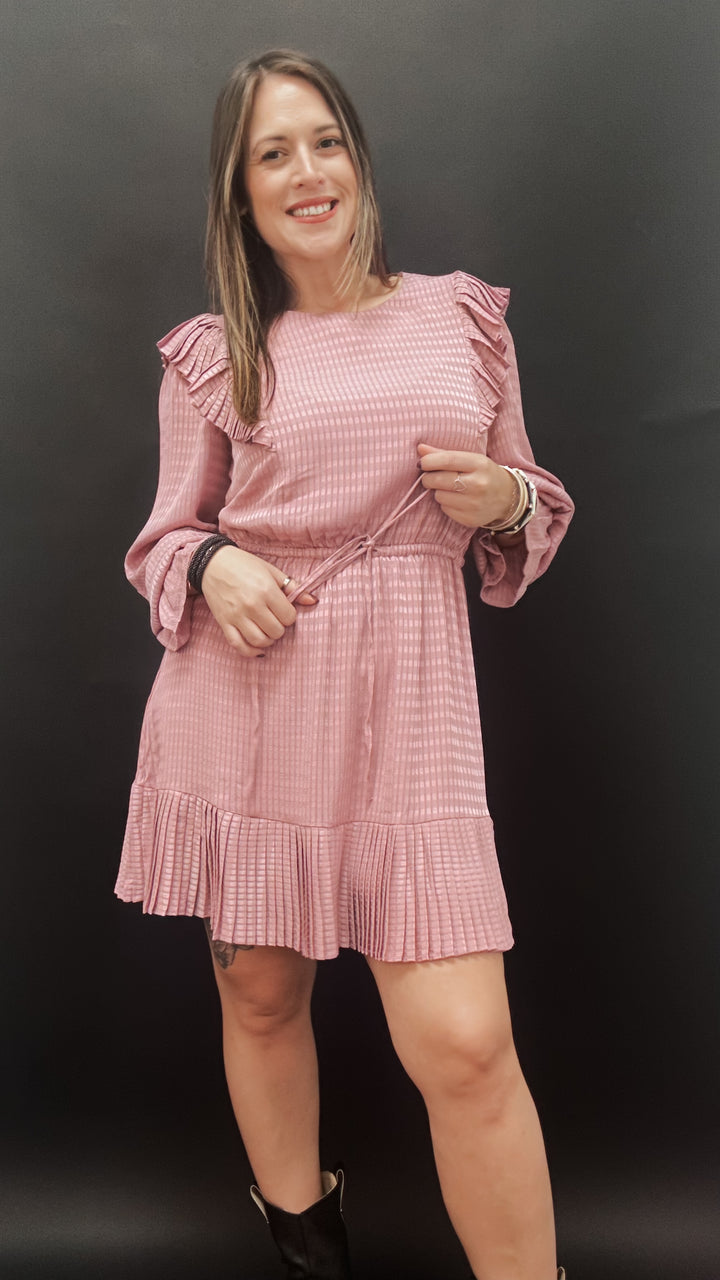 The Mia Ruffle Sleeve Dress