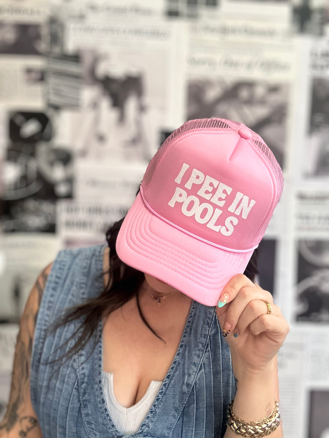 I Pee In Pools Trucker Hat