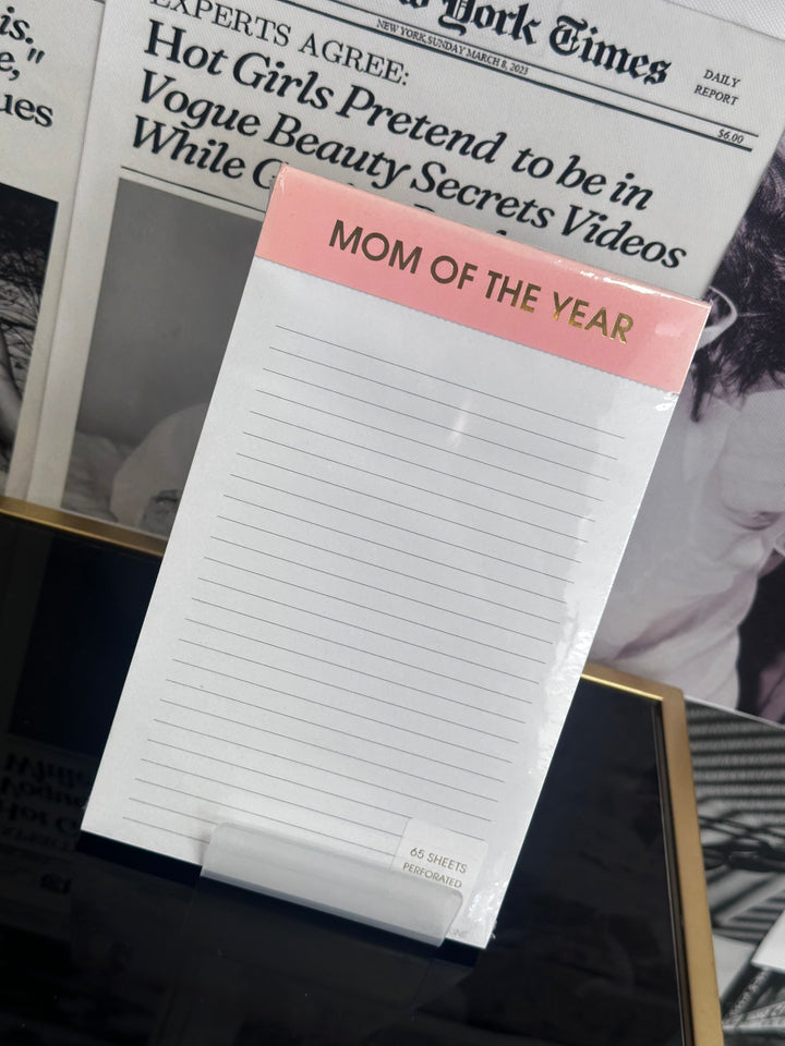Mom of the Year Lined Notepad