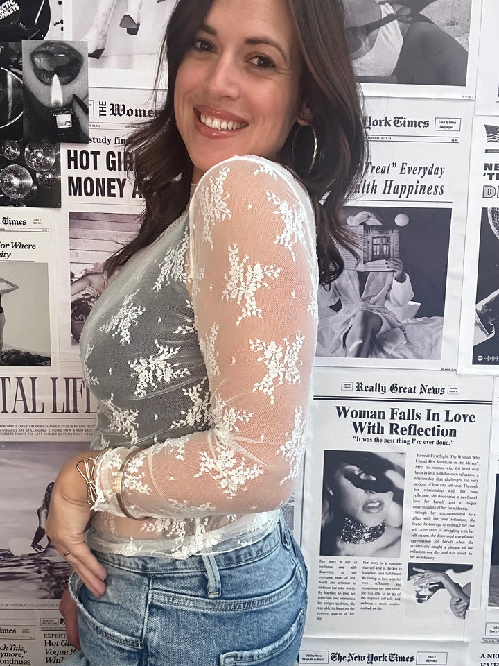Lace Long Sleeve Top