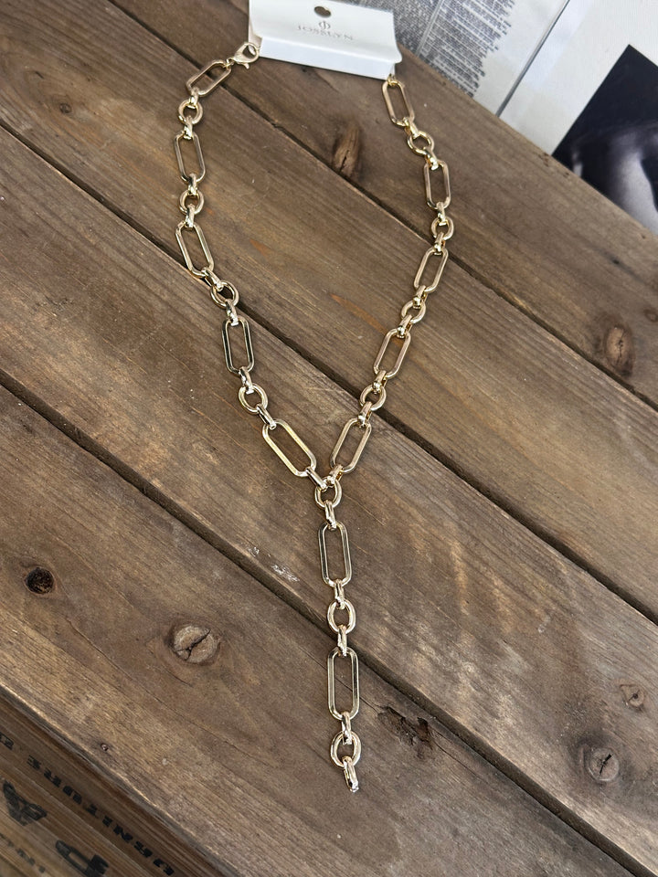 Elevated Y Link Chain Necklace