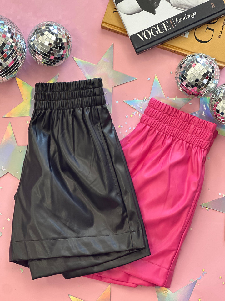 The Natalie Leather Shorts