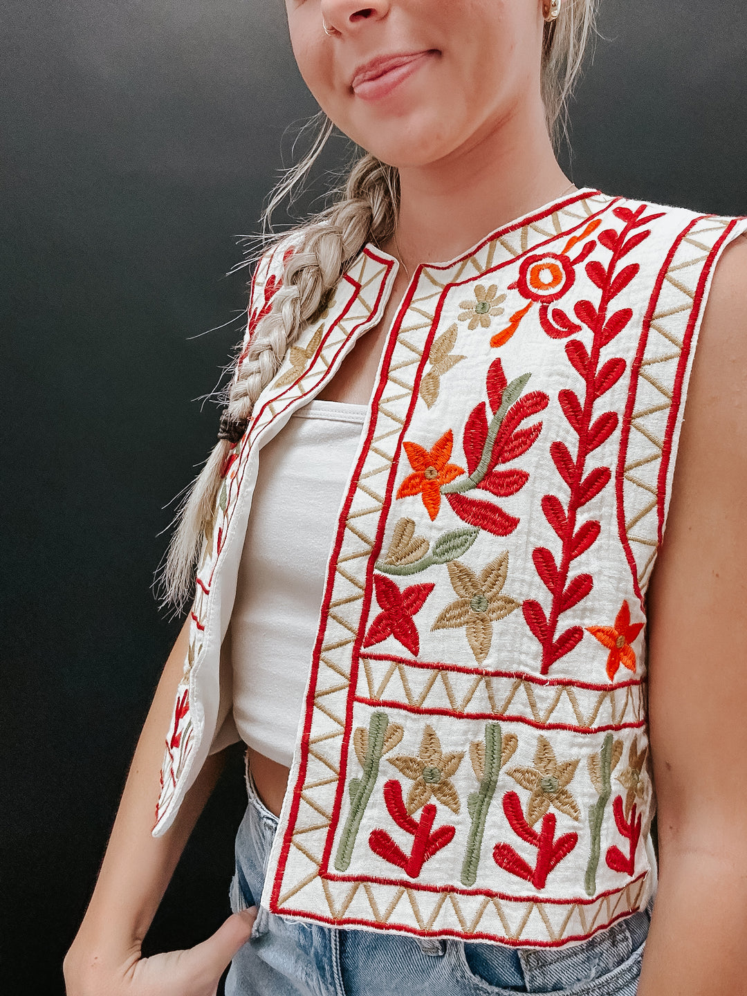 Elliott Embroidered Vest