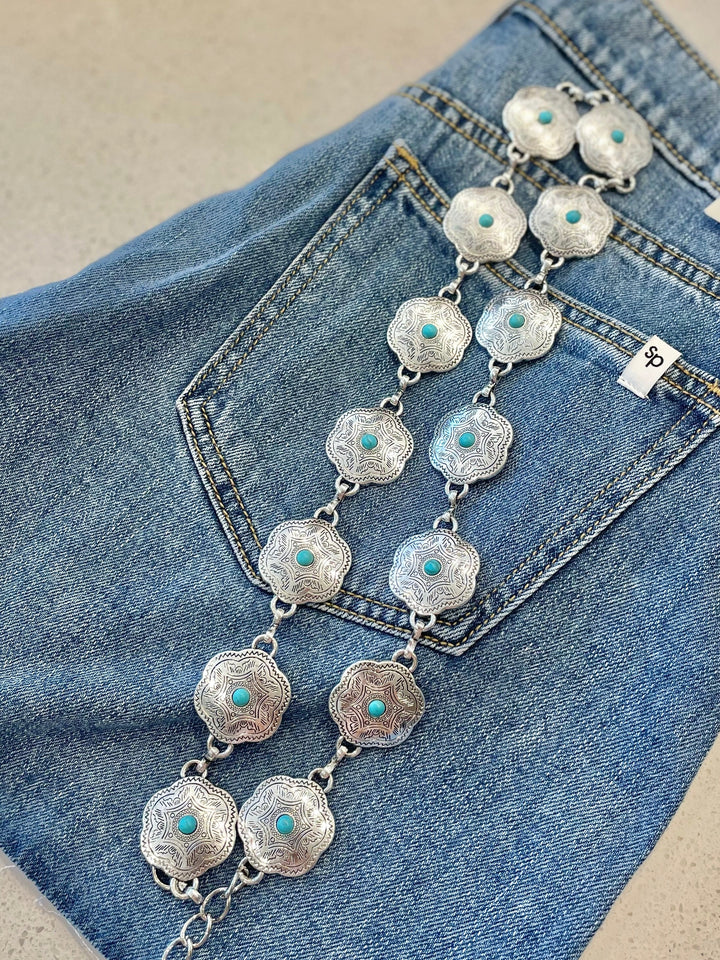 Round Concho Chain Belt