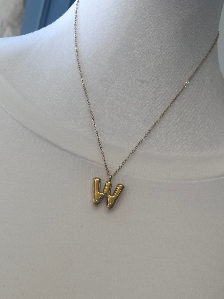 Initial Necklace 18K Gold Plated Pendant Necklace