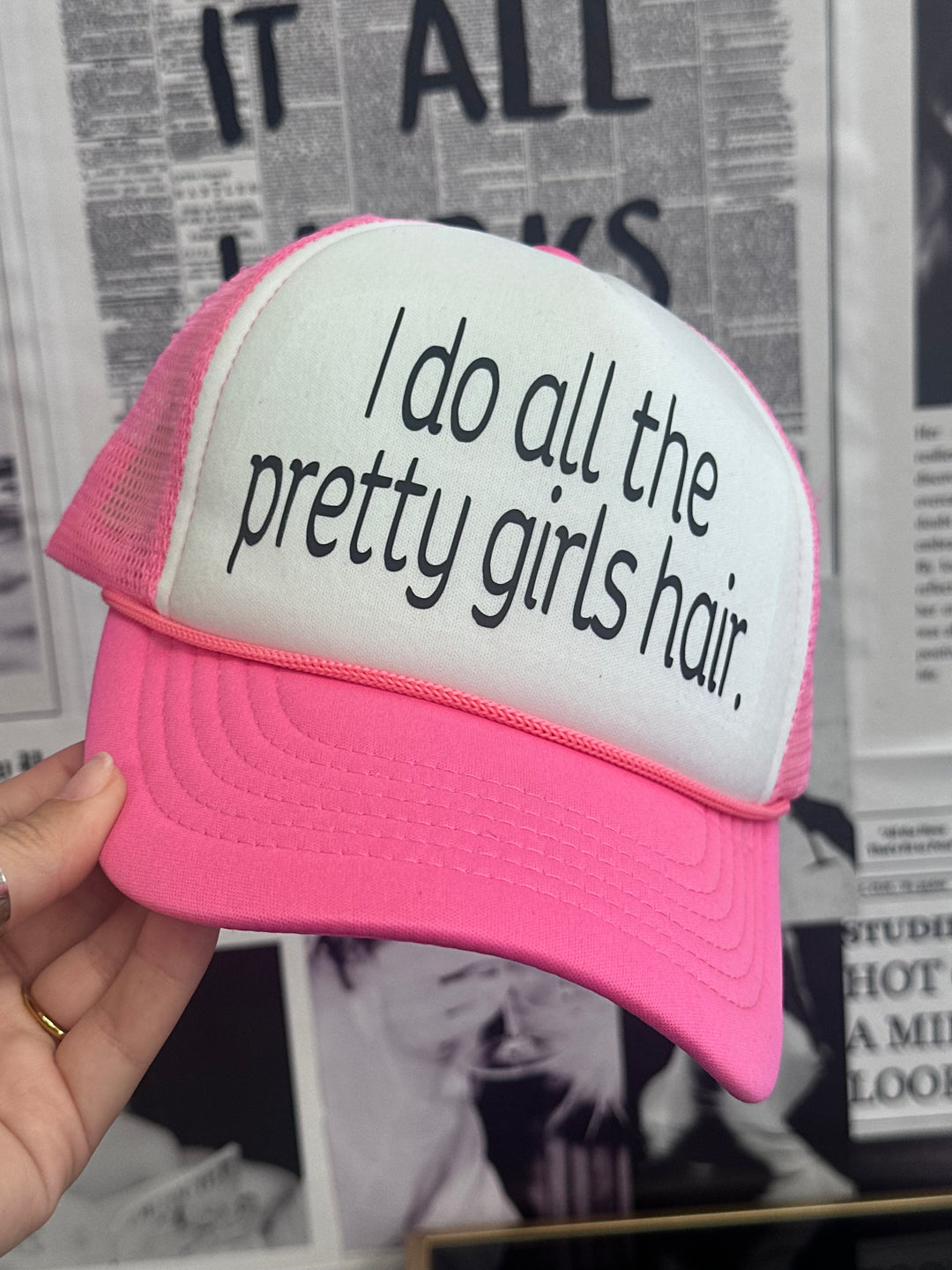 Pretty Girls Hair Trucker Hat