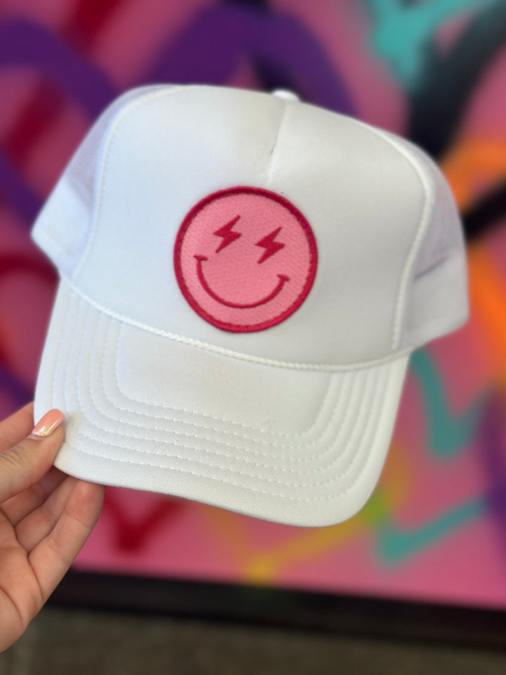Lightning Happy Face Trucker hat