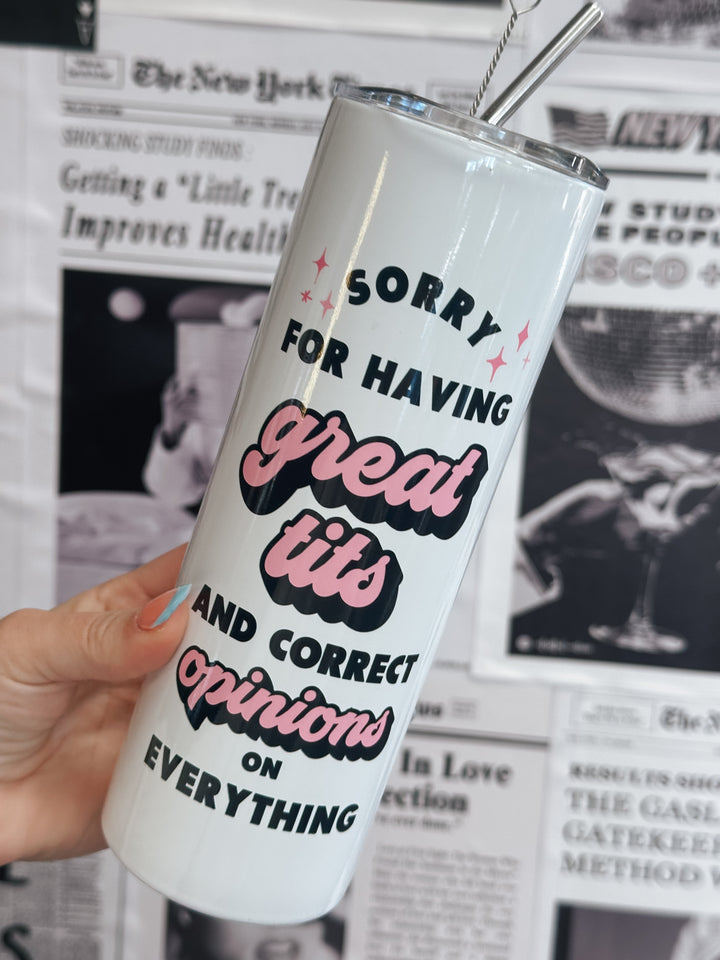 Great Tits and Opinions Tumbler