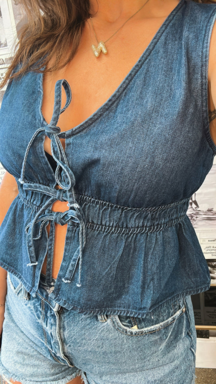 The Blue Ridge Front Tie Vest