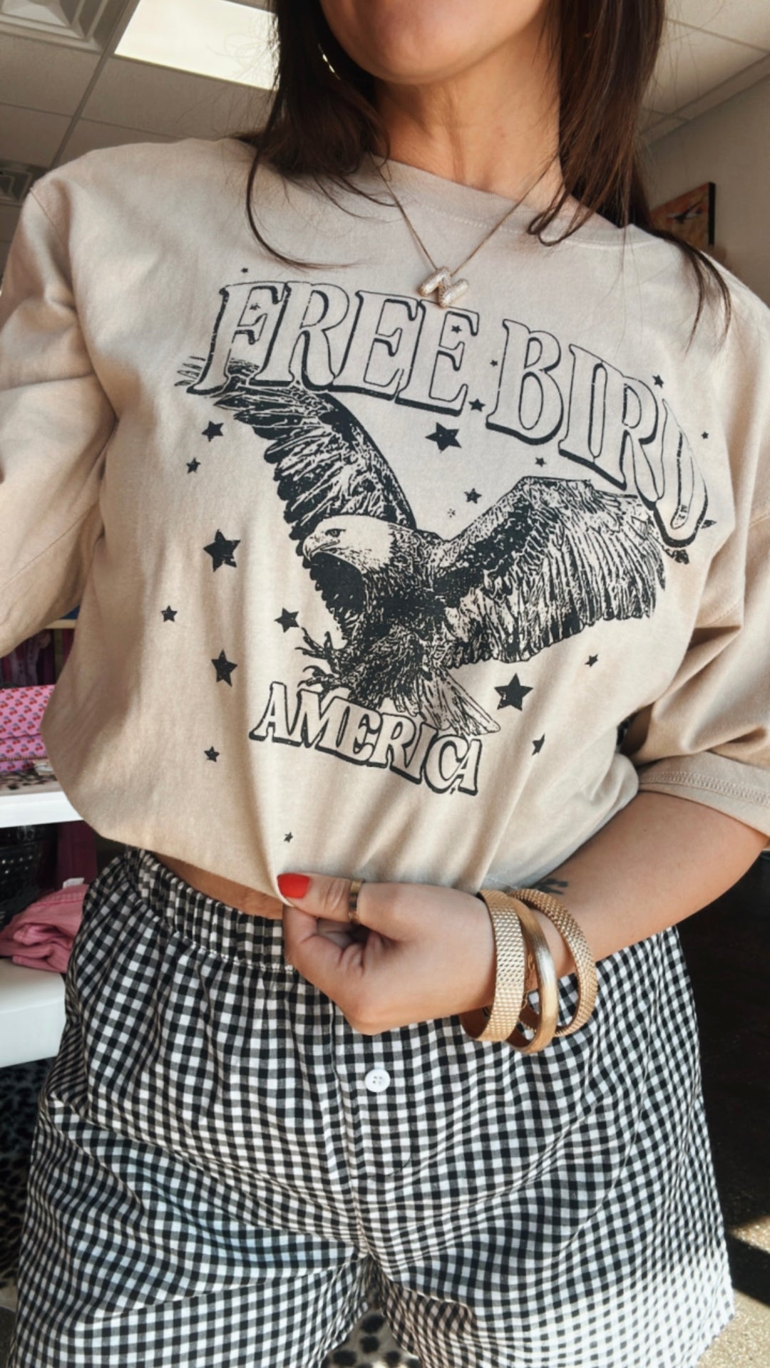 Free Bird Eagle America Graphic Tee