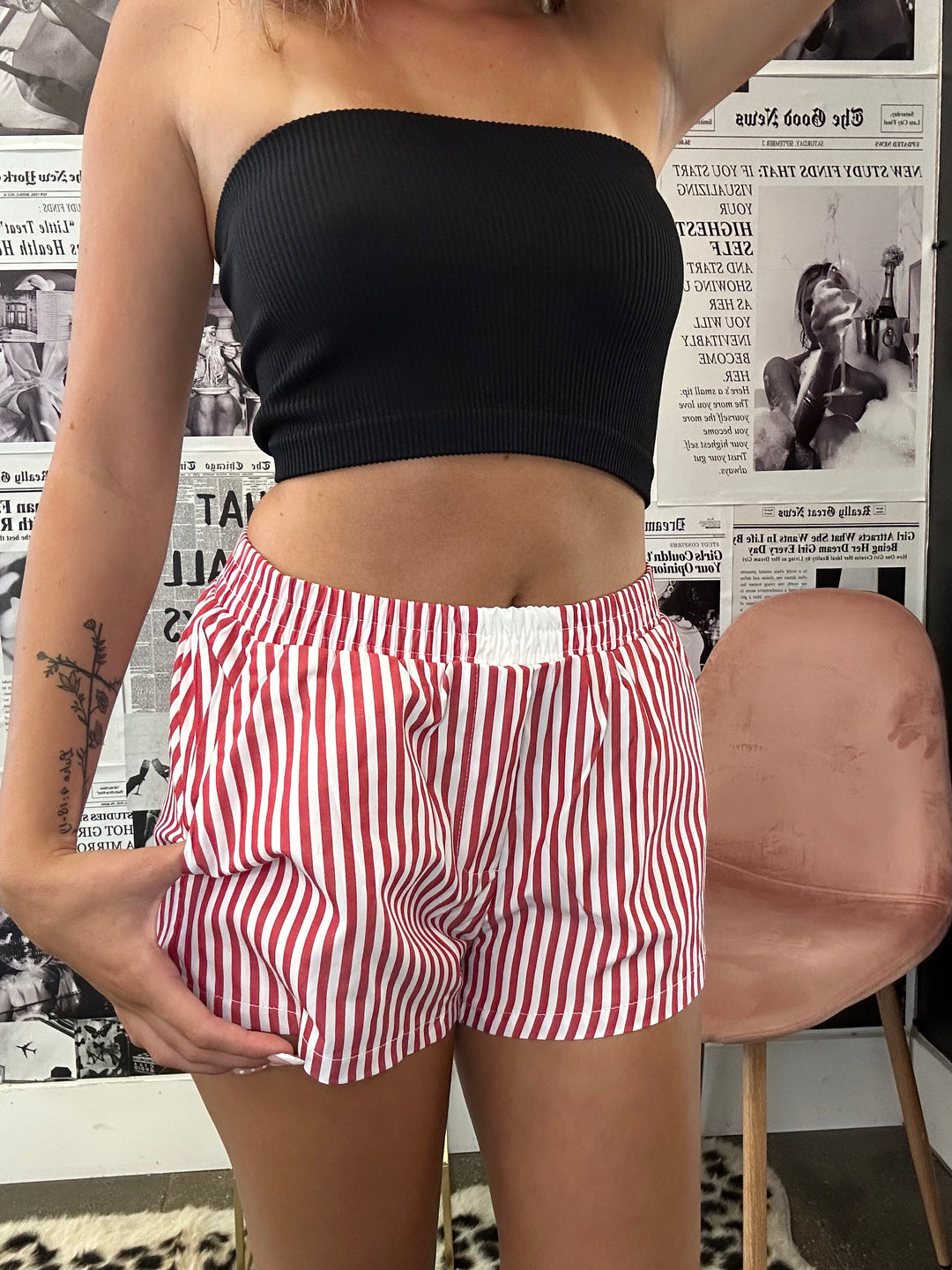 Pinstripe Boxer Shorts