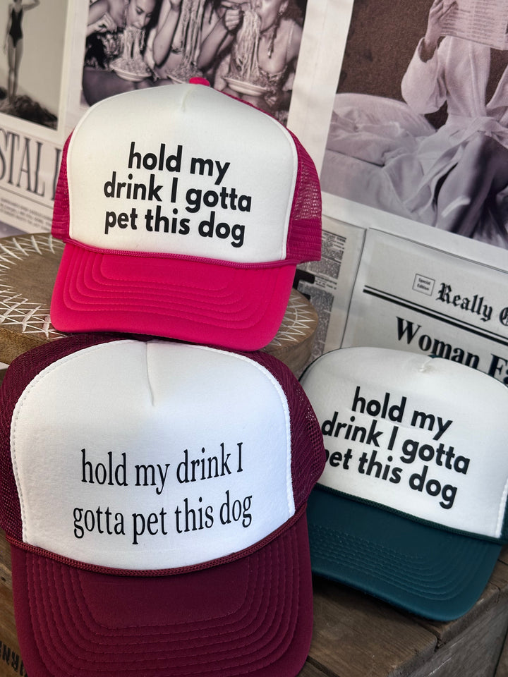 Hold My Drink Trucker Hat