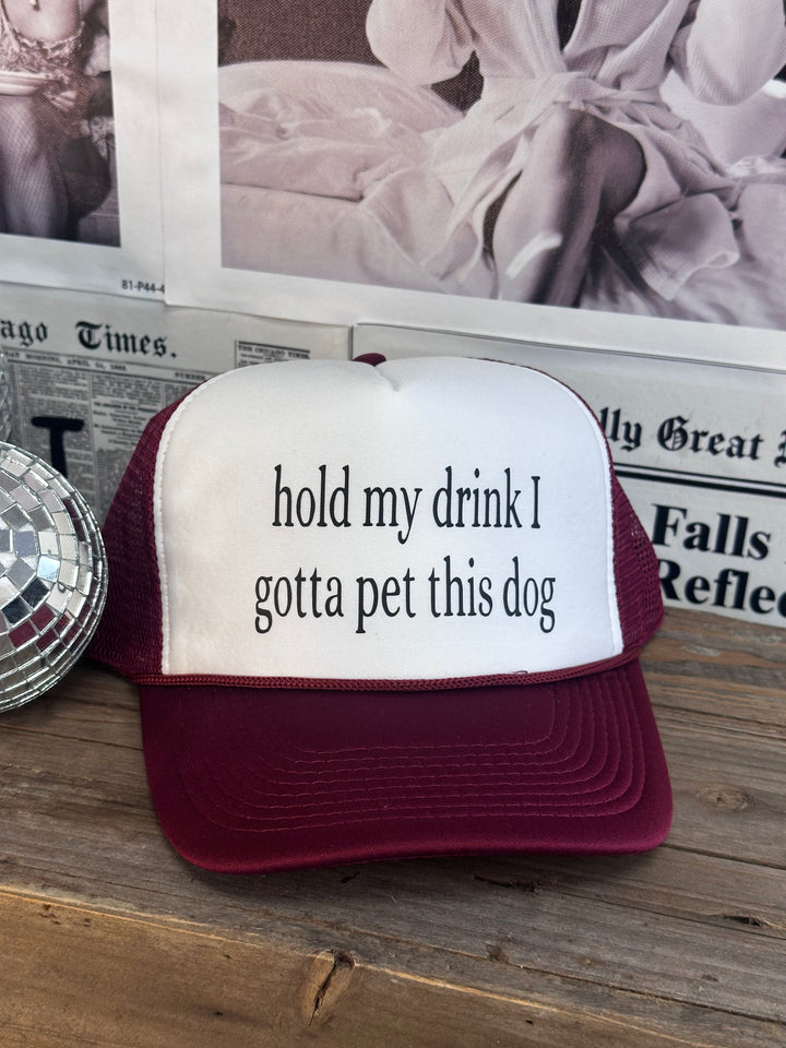 Hold My Drink Trucker Hat