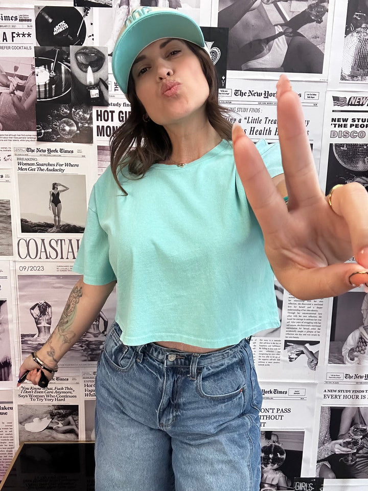 The Avila Washed Crop Tee