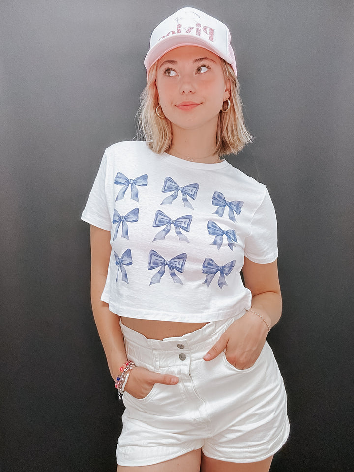 Bow Cropped Tee