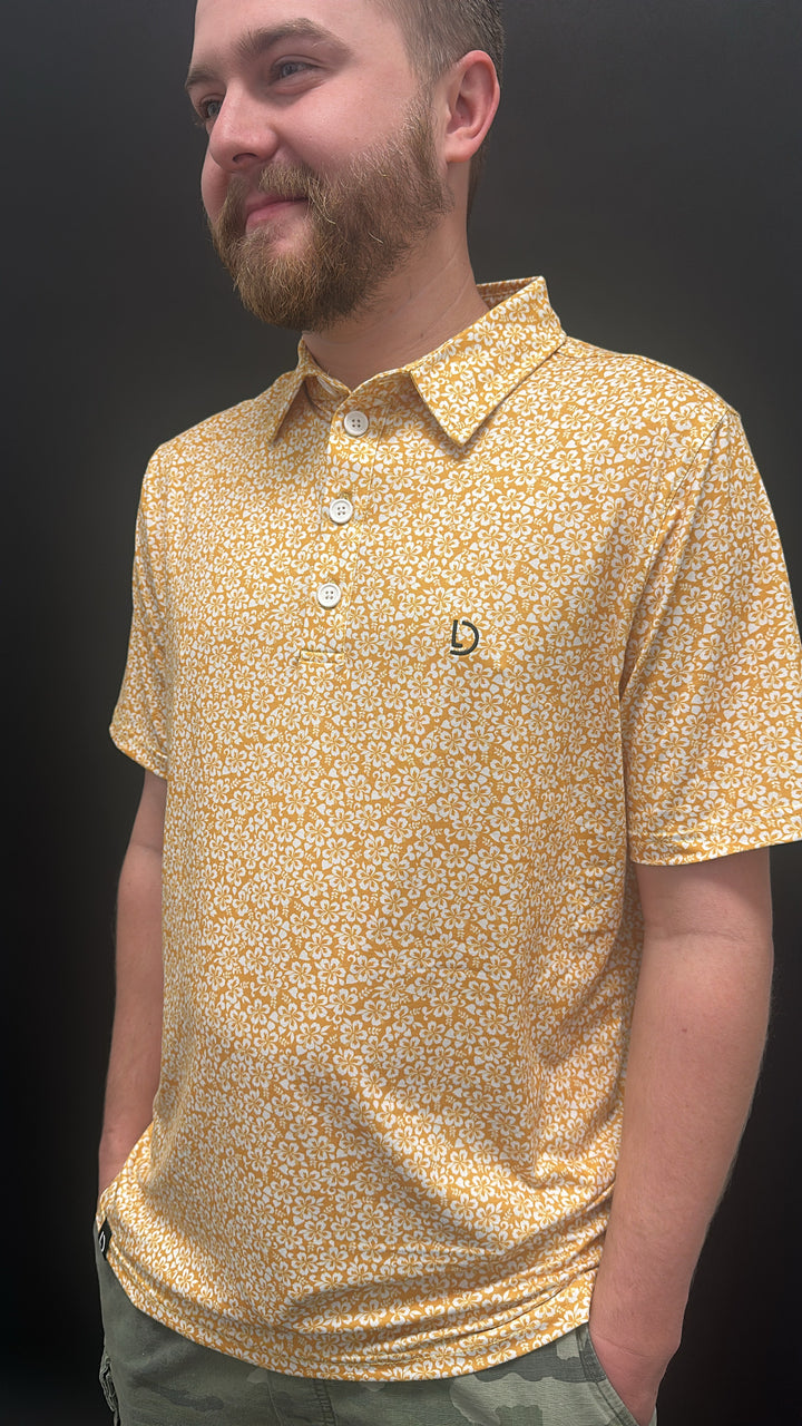 Yellow Floral Polo