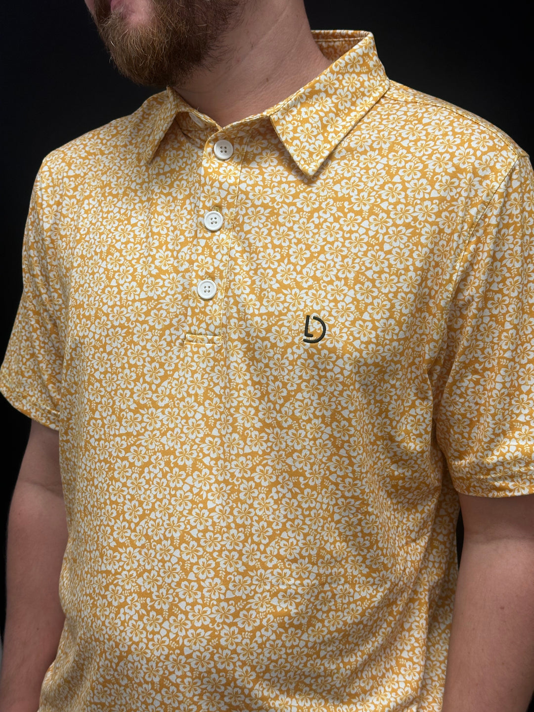 Yellow Floral Polo