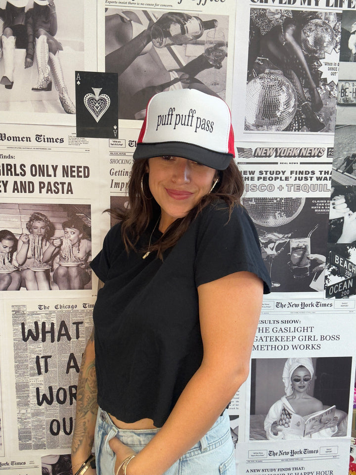 Puff Puff Pass Trucker Hat
