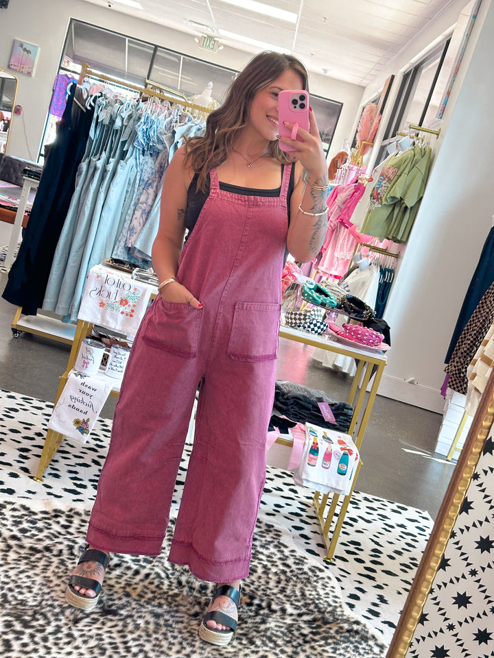 The Maggie Merlot Overalls