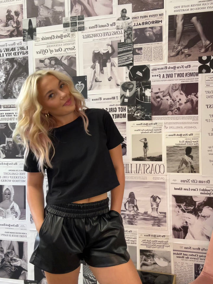 The Natalie Leather Shorts