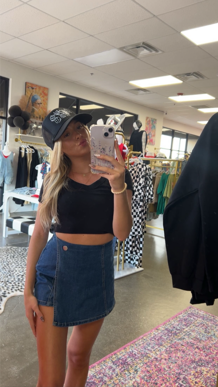 The Camille Denim Skort