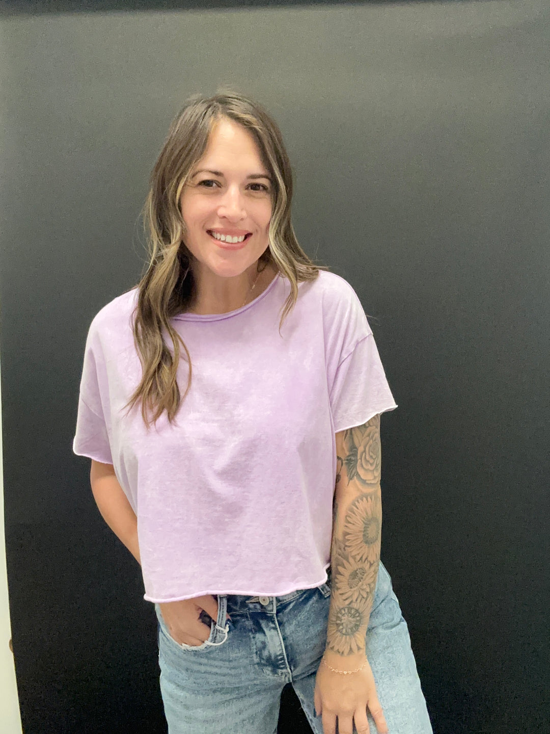 The Jackylin Acid Wash Crop Top