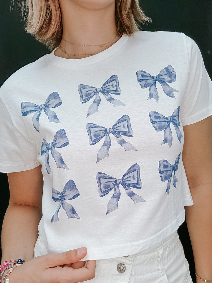 Bow Cropped Tee