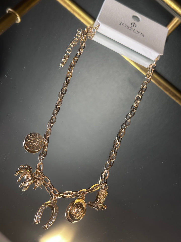 The Callie Western Charm Necklace