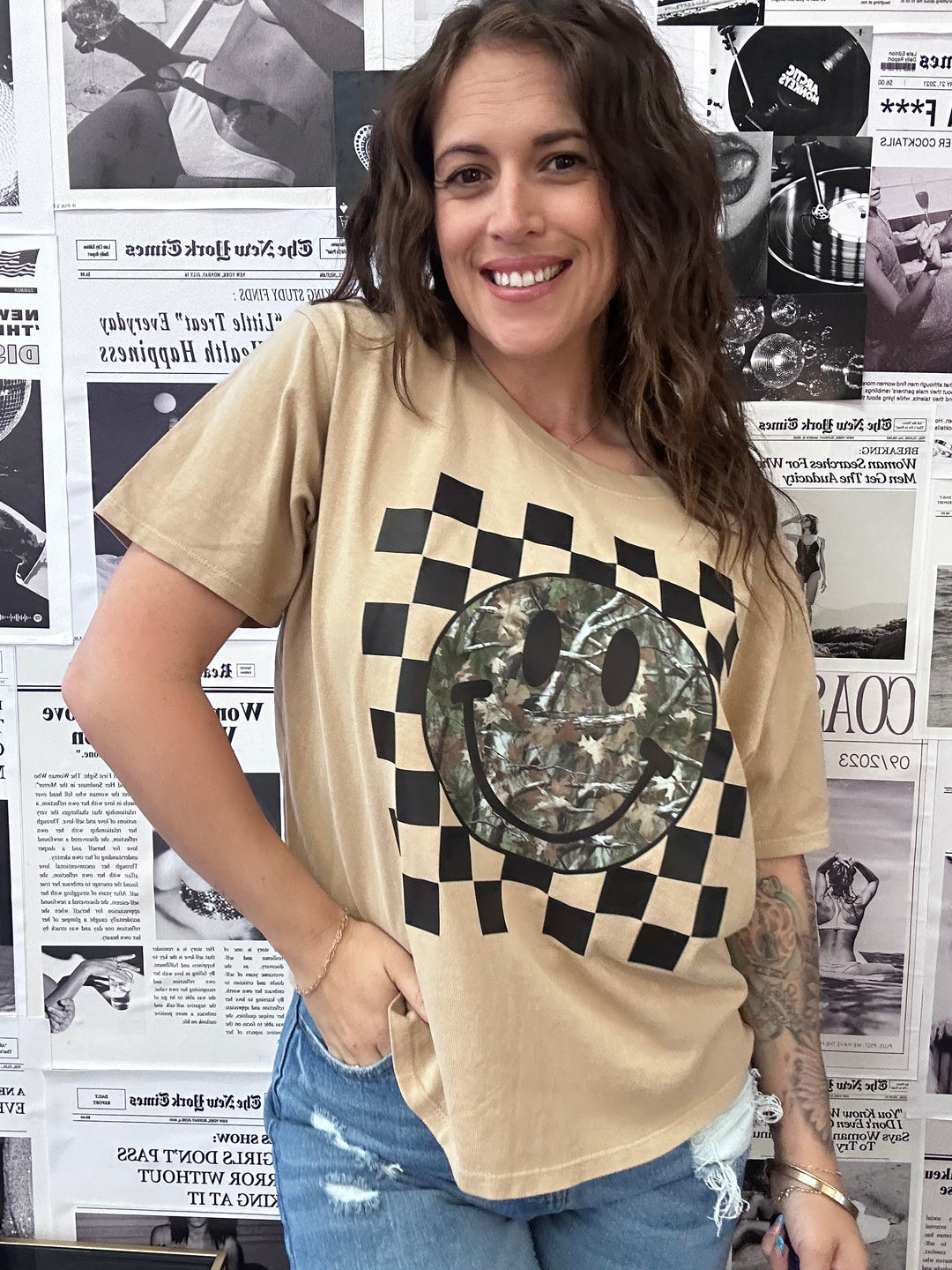 The Camo Happy Tee