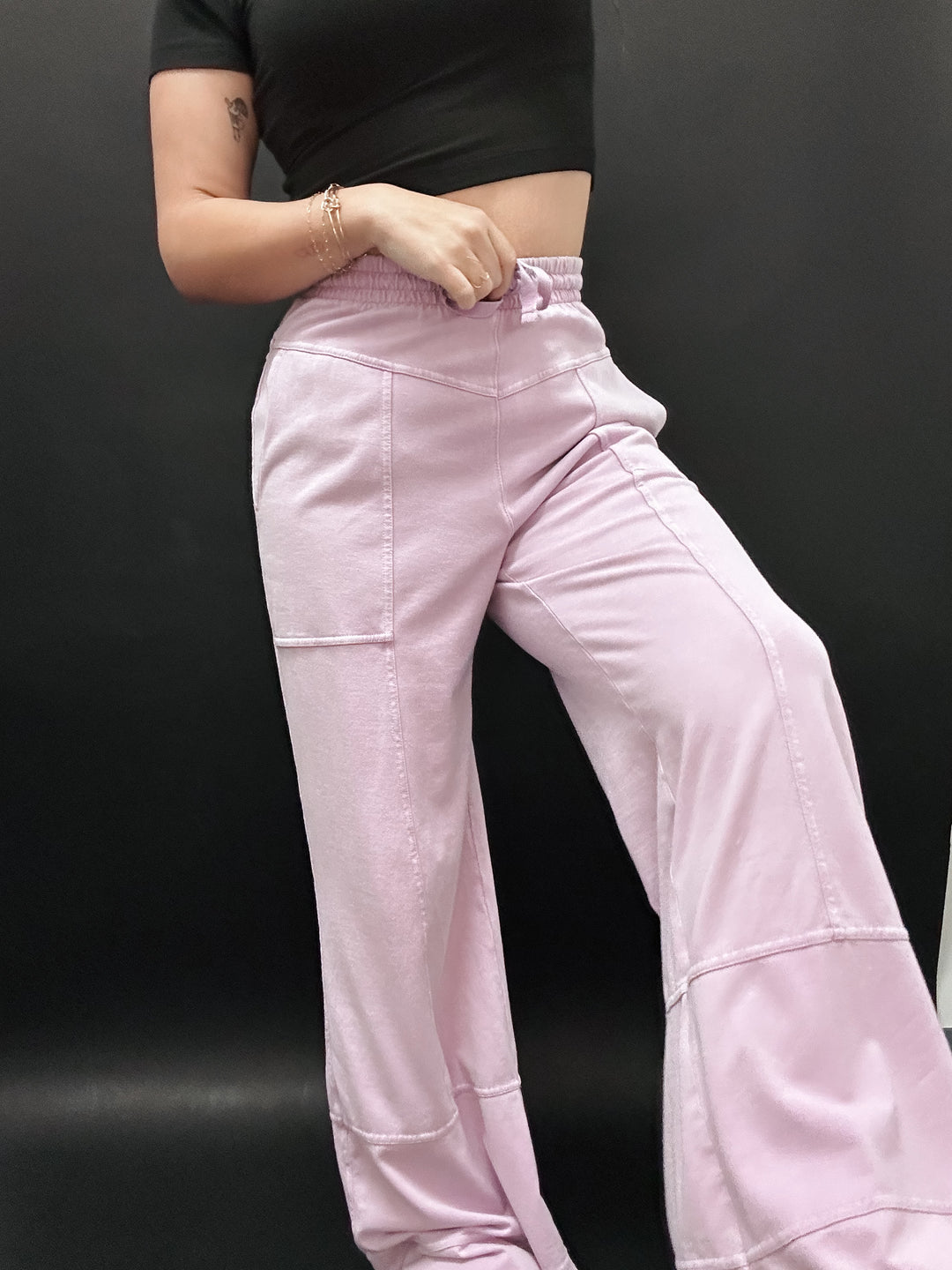 Lilac Cotton Lounge Pants