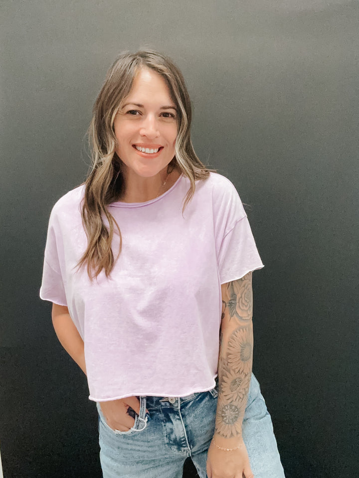 The Jackylin Acid Wash Crop Top