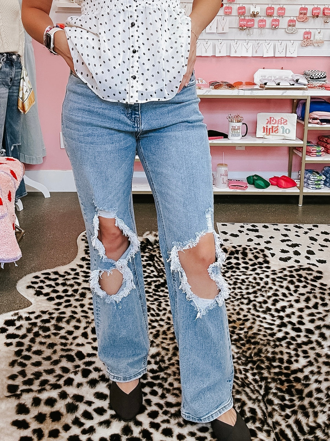 90's Baby Distressed Jeans