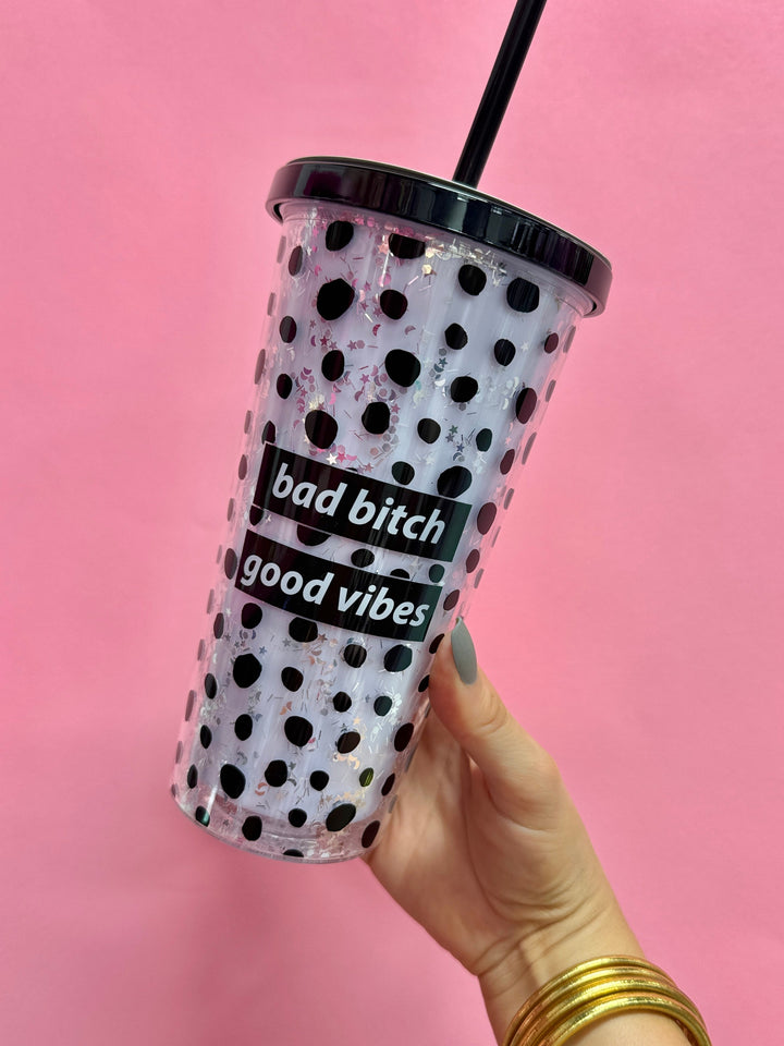 Bad Bitch Good Vibes Tumbler